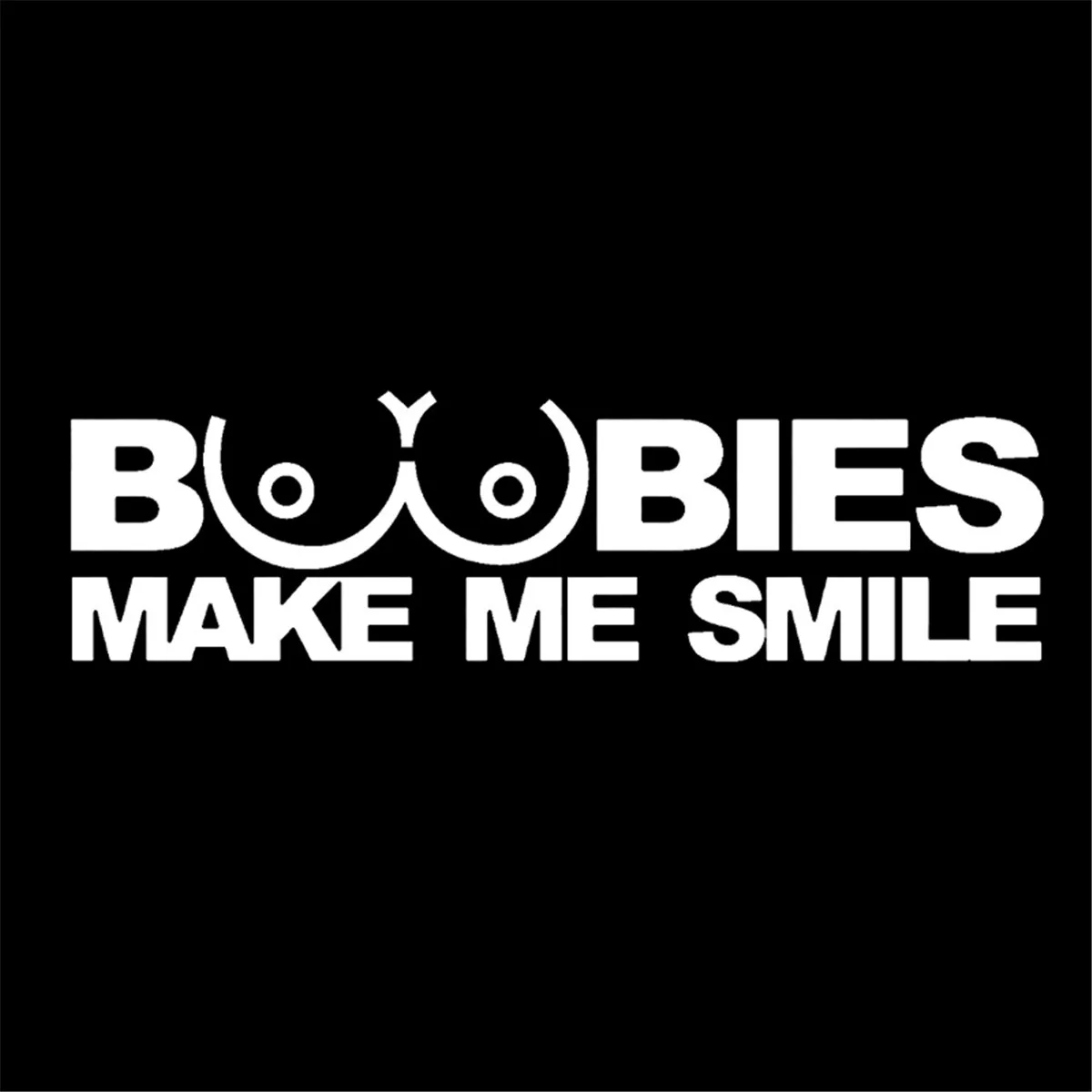 Буквы BOOBIES MAKE ME SMILE стикер для автомобиля стены дома стекло двери ноутбука