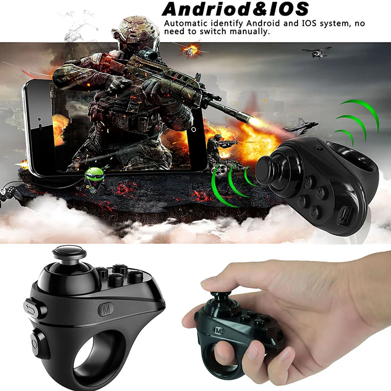 DOITOP мини геймпад с кольцом ручка для игр развлечения USB Bluetooth 4 0 Черный пульт