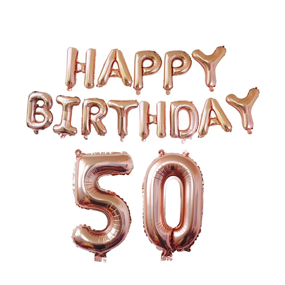 40-дюймовый светодиод 18/21/30/40/50/60 номер алюминиевый Фольга с днем рождения