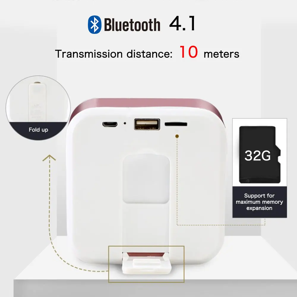 Портативный беспроводной Bluetooth динамик портативный источник 3 Вт путешествия
