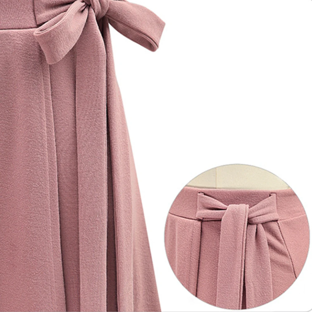 Женские плиссированные юбки средней длины с высокой талией элегантные