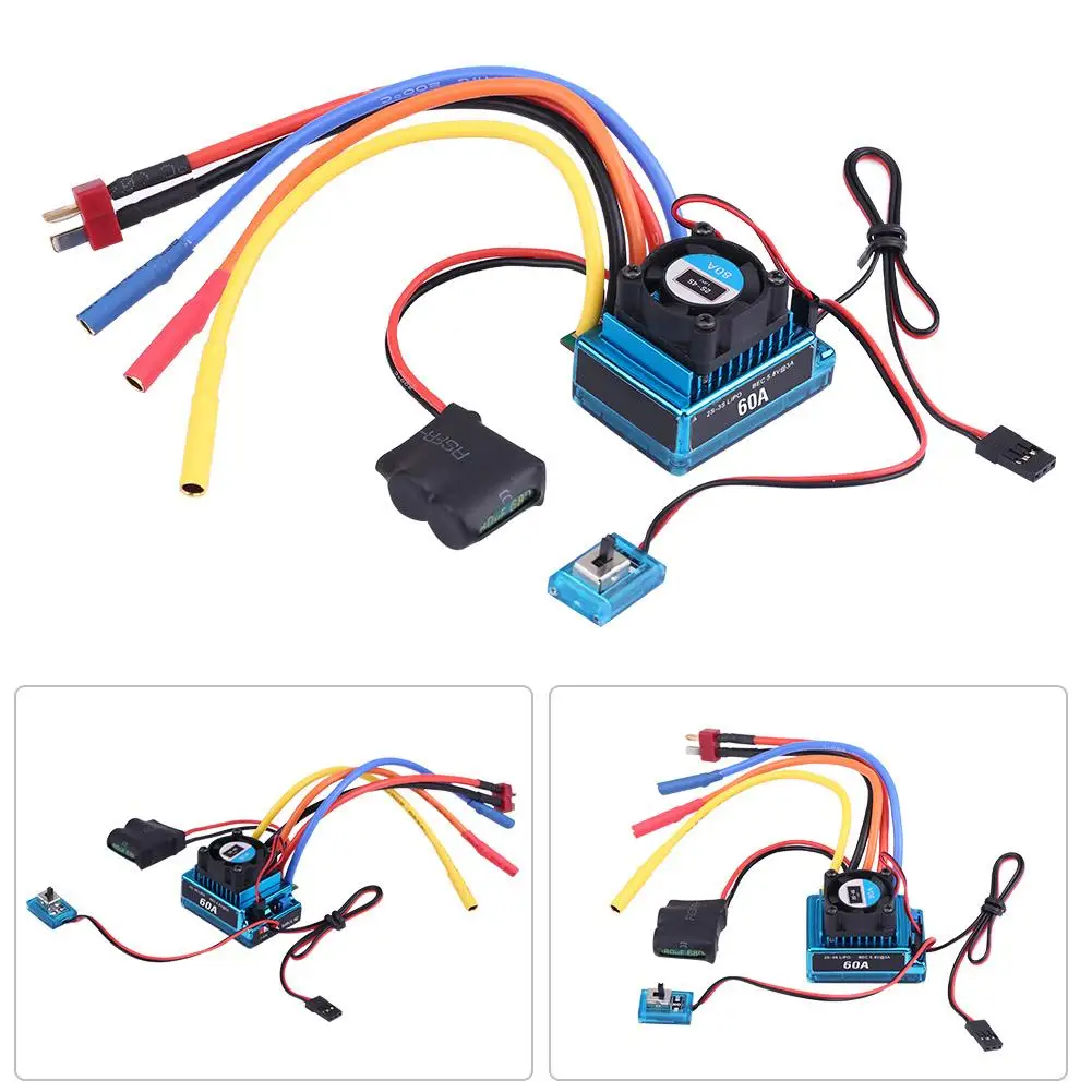 Бесщеточный мотор 3650 3900KV и водонепроницаемый 60A бесщеточный ESC RC Combo для