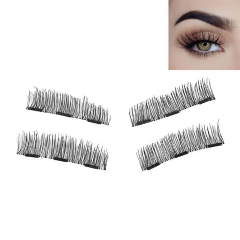Сильные накладные ресницы на магнитах 3D Магнитные естественные расширения