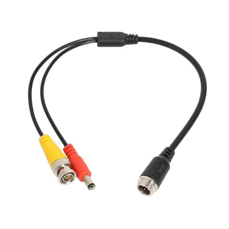 4Pin 2 в 1 авиационная голова к BNC + DC Мужской Видео разъем кабель адаптера AV Передача