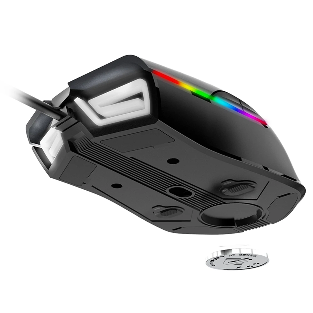 Ajazz AJ903 мышь Проводная игровая USB 16000DPI RGB Освещение 32 бит 50G настройка ускорения