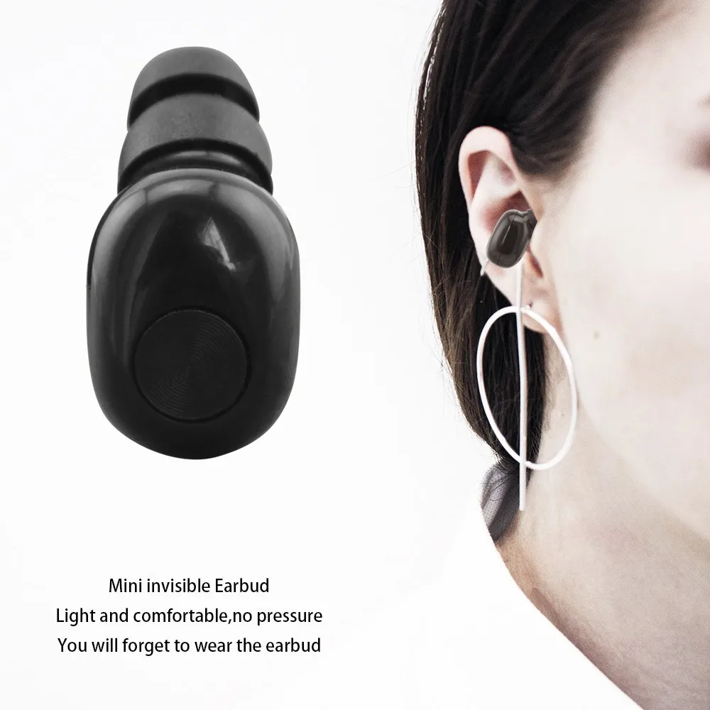 CHYI смартфон мини Bluetooth наушники черный беспроводной стерео гарнитура с
