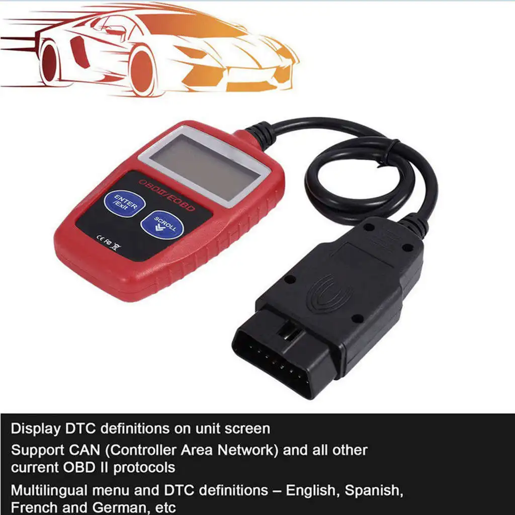 Сканер диагностический считыватель кодов Ms309 Obd2 Obdii автомобильный