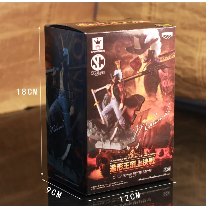 Соколиный глаз 15 см с рисунком из аниме One Piece ПВХ Фигурки игрушки воскресенье и