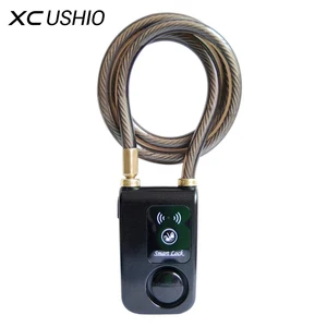 Велосипедный замок с защитой от кражи, водонепроницаемый Интеллектуальный телефон с управлением через приложение и Bluetooth, 110 дБ