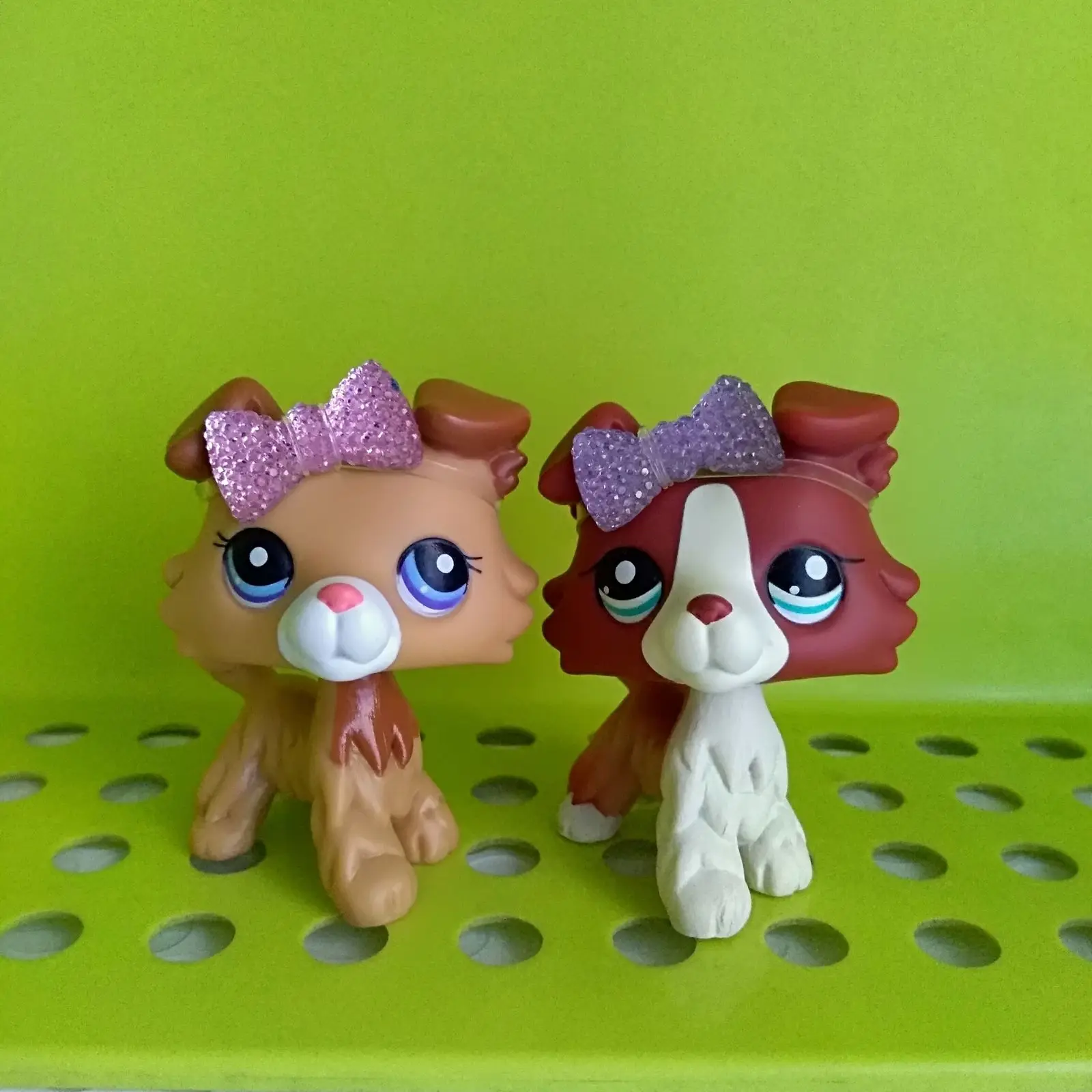 2x Pet shop колли собака #2452 #1542 и аксессуары Аутентичные Редкие|Игровые фигурки
