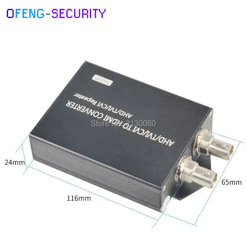 AHD/CVI/TVI в HDMI конвертер с монтажными ушами видео Поддержка TVI/AHD/CVI 720 P 1080P вход TVI 3MP 5MP