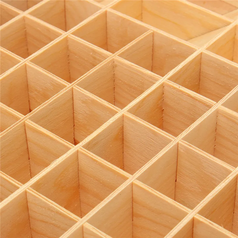 68 слотов ящик для хранения эфирных масел деревянные бутылки ароматерапии