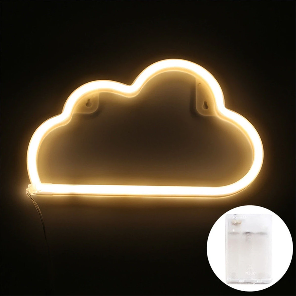Светодиодный неоновый ночной Светильник Cloud Design пластиковый настенный