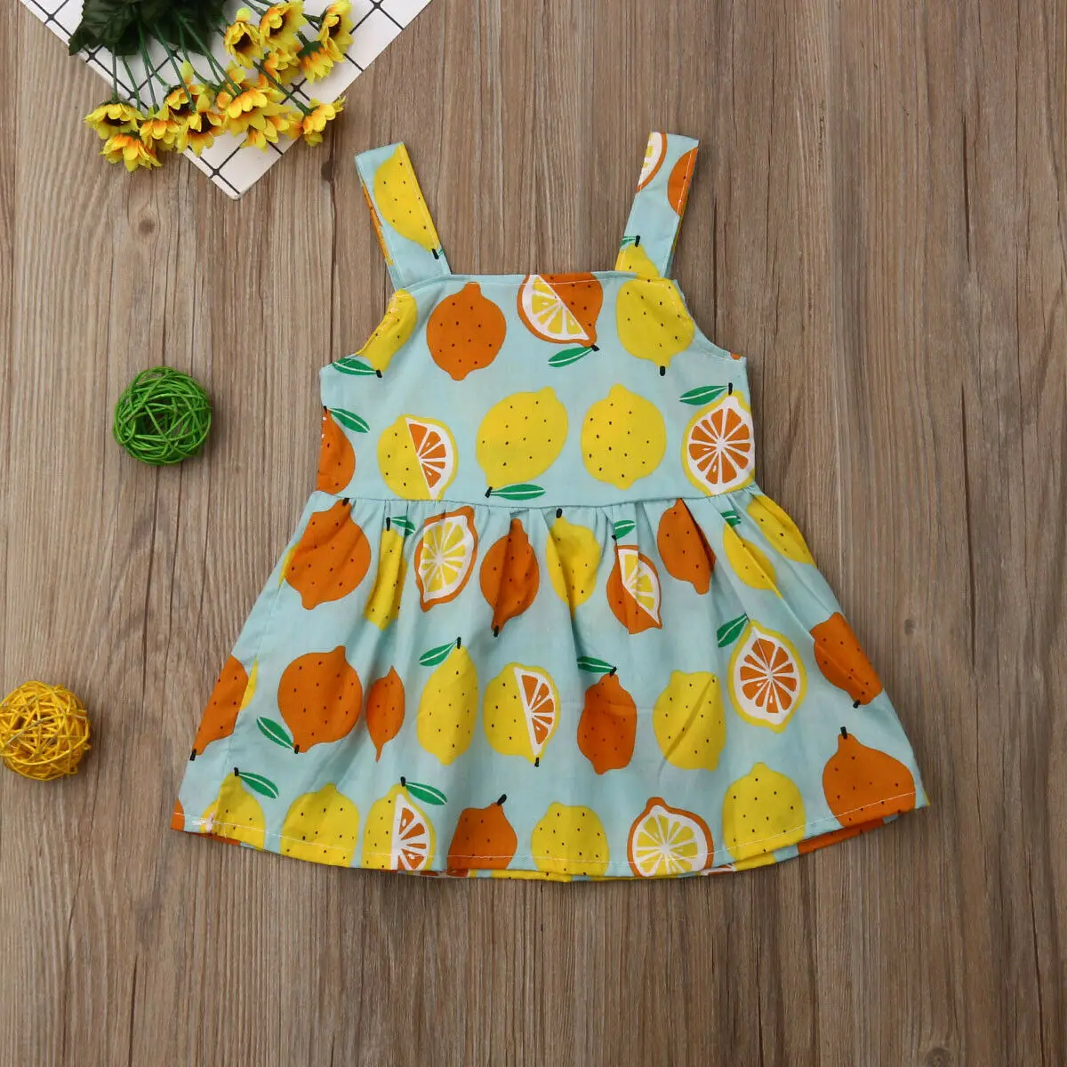 Pudcoco 2019 Brand Toddler Kids Baby Girls Fruit Print Dress Princess Strap Pageant Party Tutu Dresses Clothes | Детская одежда и