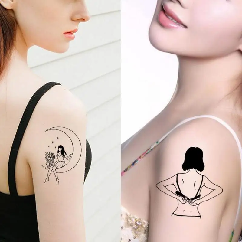 1 шт. водостойкие наклейки для татуировки в виде бабочки одноразовые Переводные