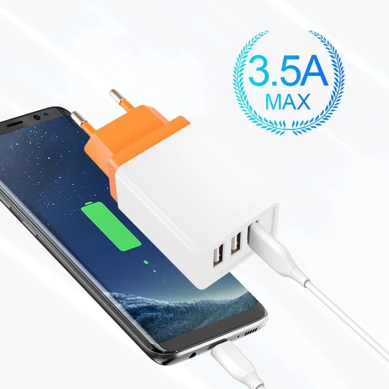 Быстрая зарядка зарядное устройство для телефона с европейской вилкой Iphone Samsung