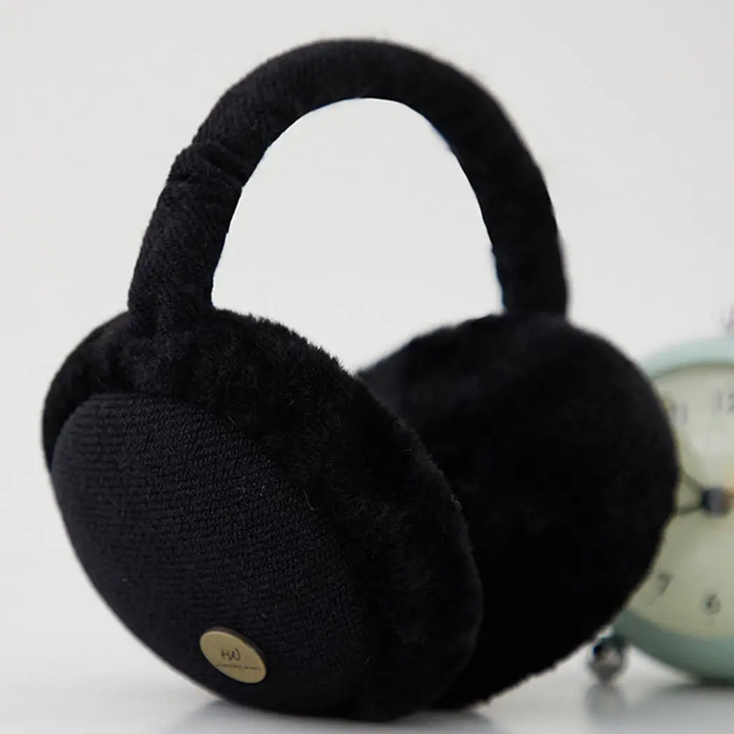 Новая зимняя Уютная теплая повязка на голову наушники унисекс для наушников