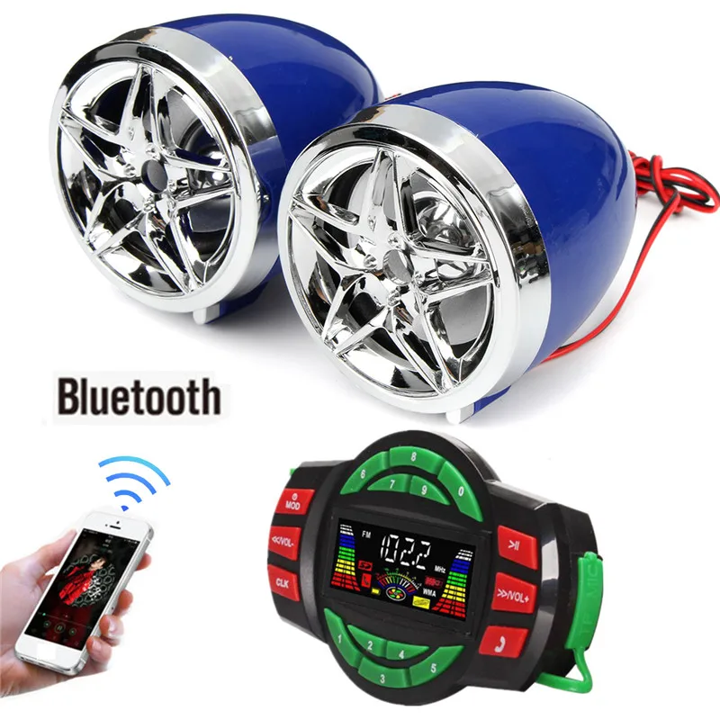 Мотоцикл bluetooth аудио система Moto FM Радио стерео усилитель беспроводной TF карта/USB