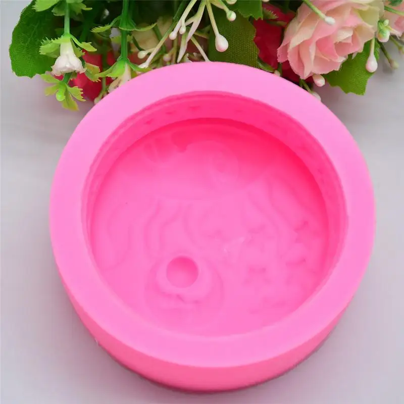 DIY 3D Солнце Луна Звезда шаблон Силиконовое Мыло Форма свеча штукатурка украшения