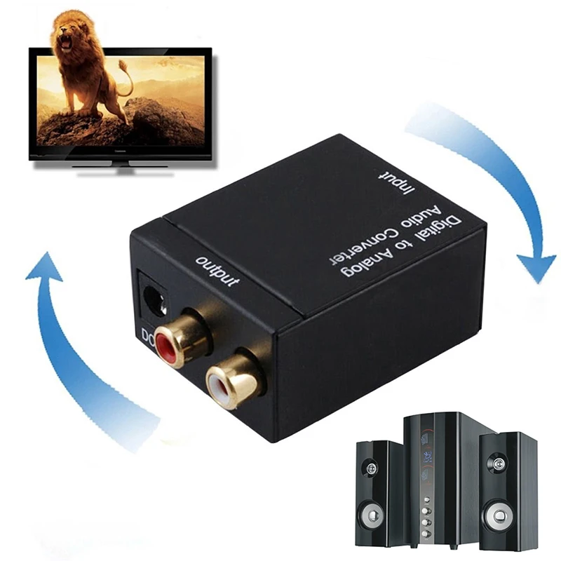 Оптический коаксиальный Toslink цифро-аналоговый аудио конвертер адаптер RCA L/R 3 5 мм |