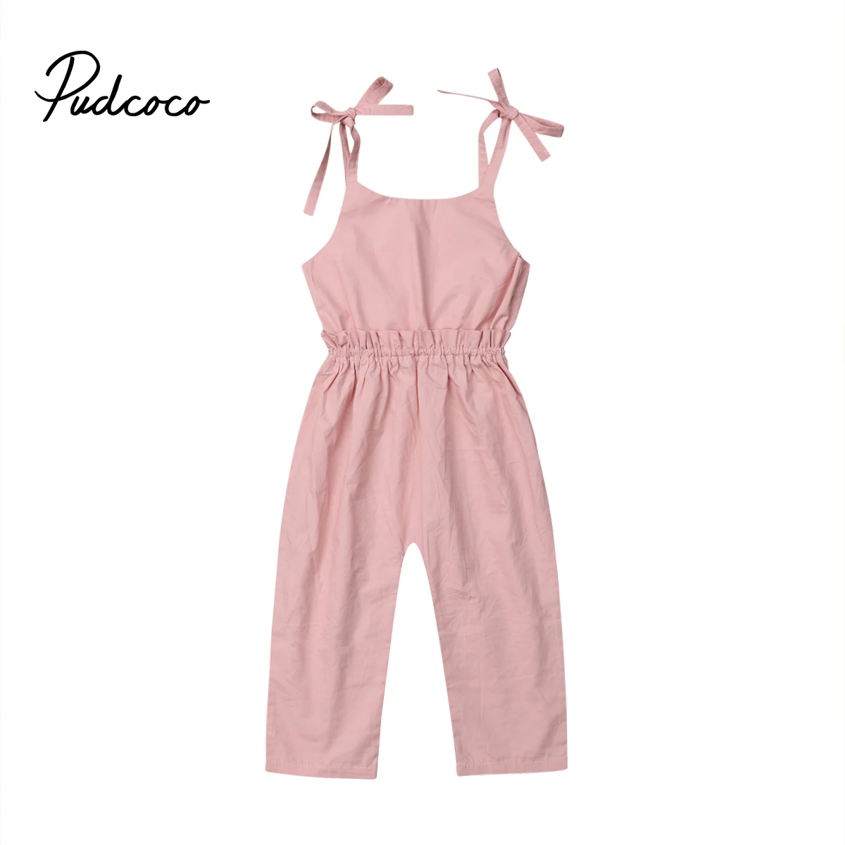 Новинка 2019 яркий детский комбинезон без рукавов для маленьких девочек