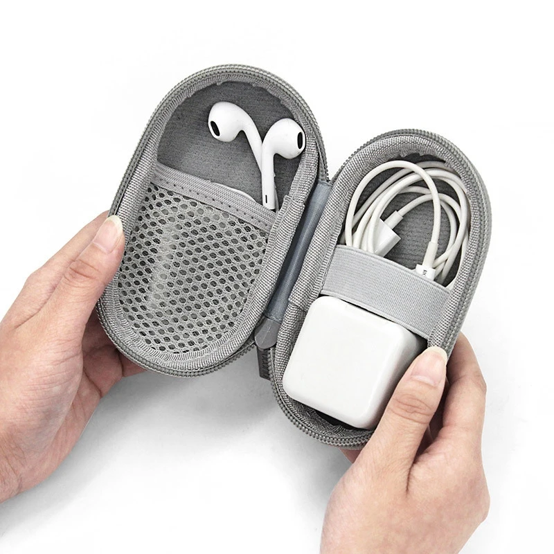 Baona Eva Оксфорд жесткий на молнии мини наушники чехол для наушников Bluebuds в ухо Bluetooth