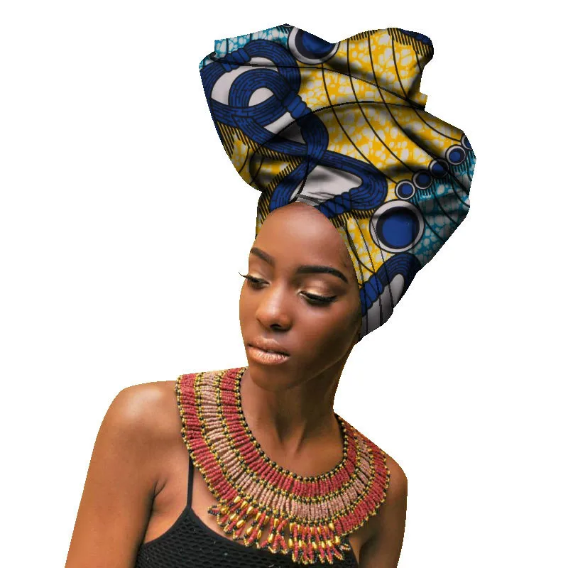 

2019 new arrival fashion style bazin riche cotton african women headtie