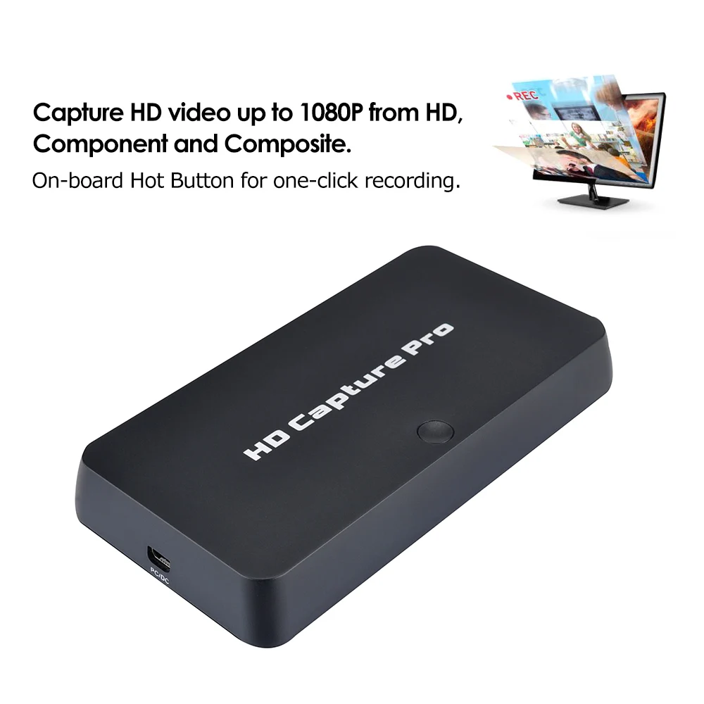 Ezcap 295 HD видеозахват 1080P рекордер USB 2 0 оборудование для воспроизведения H.264 карты