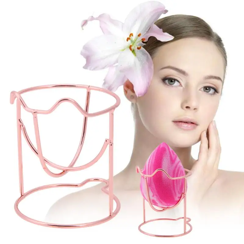 Новинка 1 шт. золотой спонж держатель для макияжа против плесени сушки воздуха