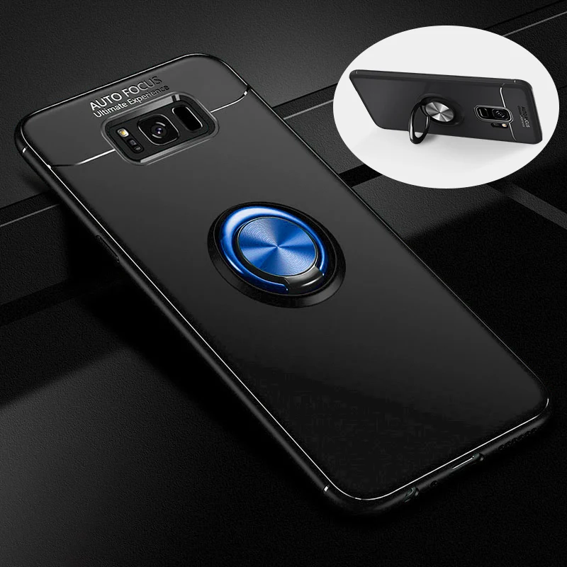 Чехол-книжка для samsung S8 Plus S9 оболочки Мягкий автомобильная подставка крепящаяся