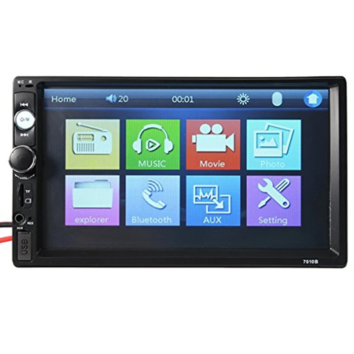 7010B 7 ''HD сенсорный экран автомобильный Bluetooth Hands free аудио музыкальный дисплей MP3
