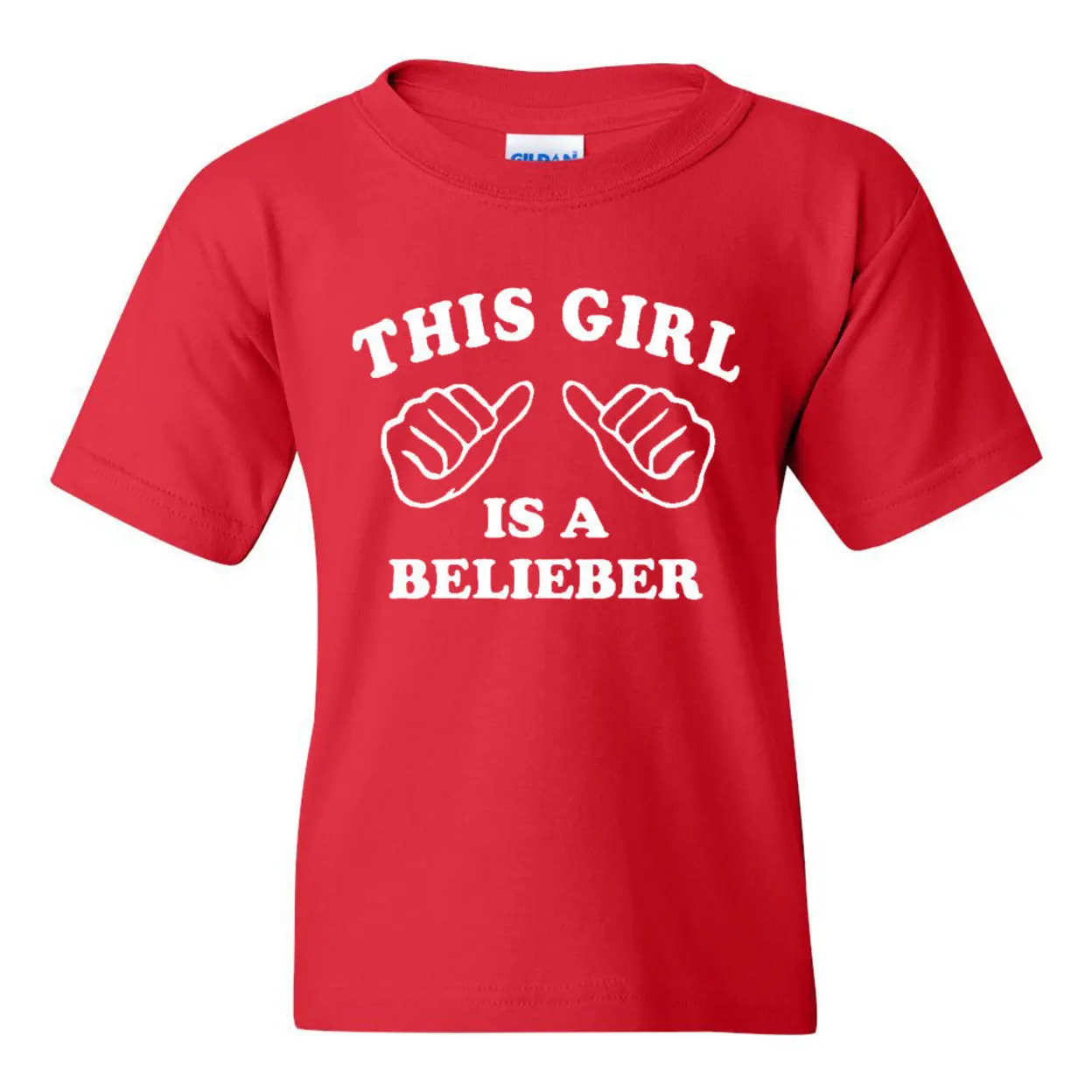 Новая молодежная Детская футболка с надписью This Girl Is A Belieber| |
