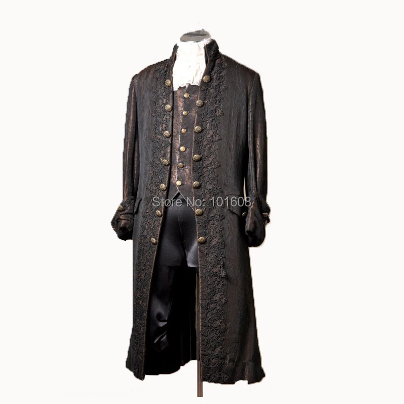 

Tailored!Jackets only Men's Brown Lace Vintage Costumes MAN COURT Coats N-003