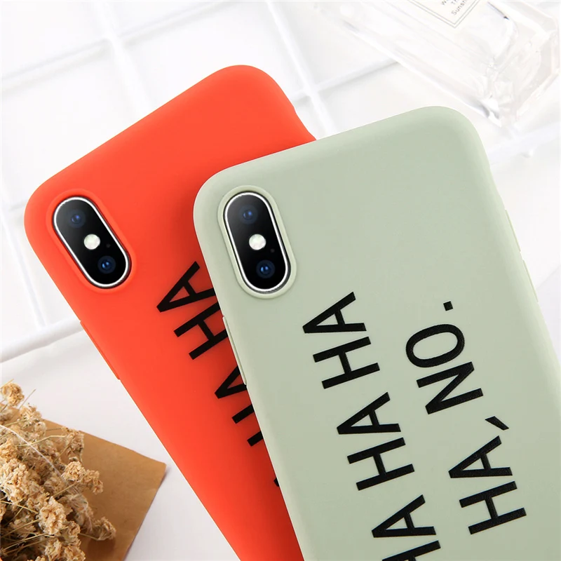 Lovebay Телефон чехол для iPhone 6 6s 7 8 Plus X XR XS Max Модный милый мультяшный буквенный HA без