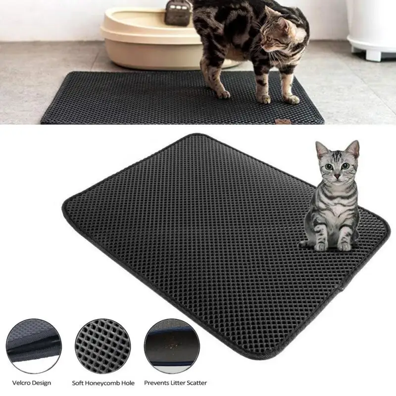 Складной EVA двухслойный коврик для кошек с водостойким нижним слоем прочный
