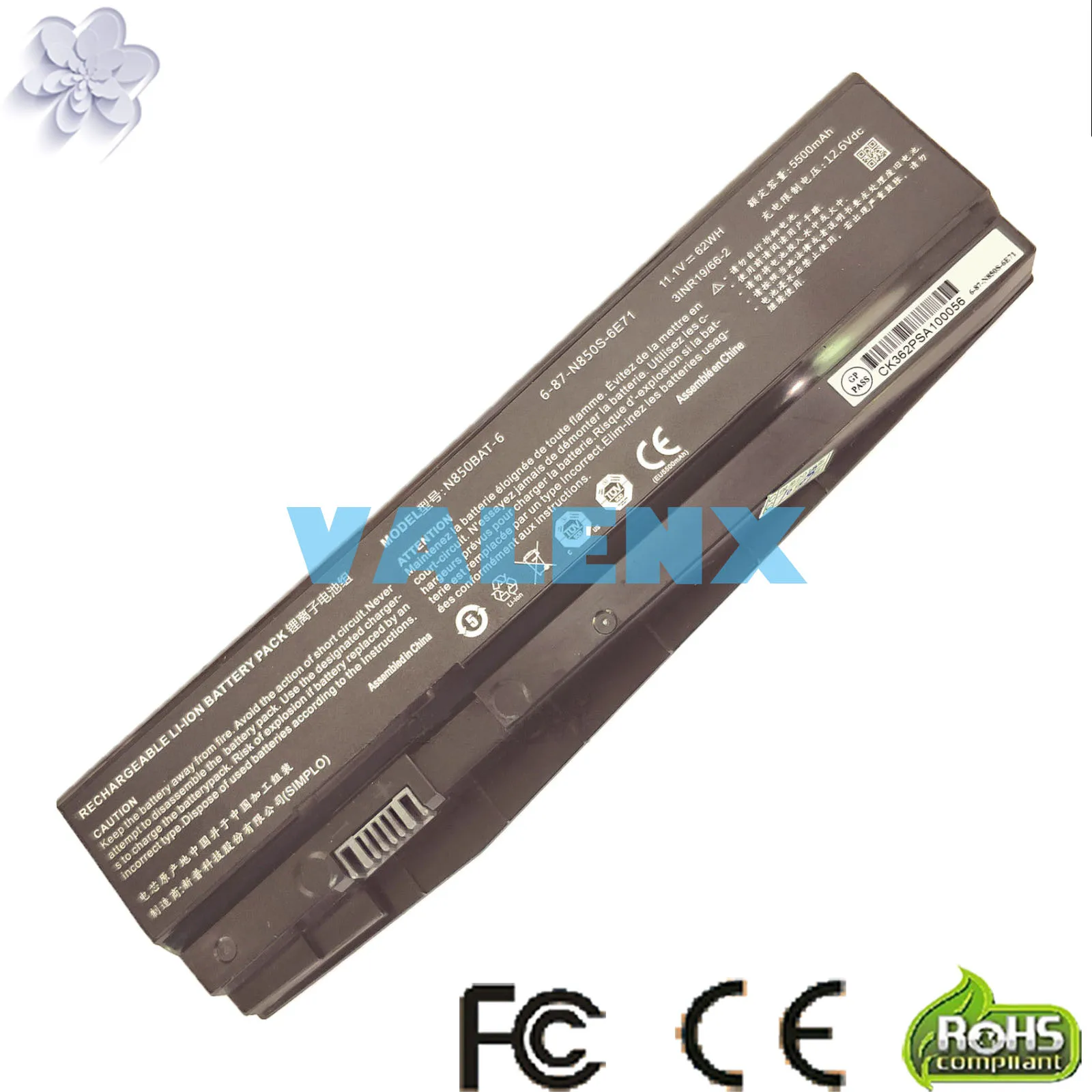 6 87 N850S 6U7 6E7 N850BAT Аккумулятор для Schenker Technologies XMG A517 CLEVO N850HC N850HJ N850HJ1 N850HK1|Аккумуляторы