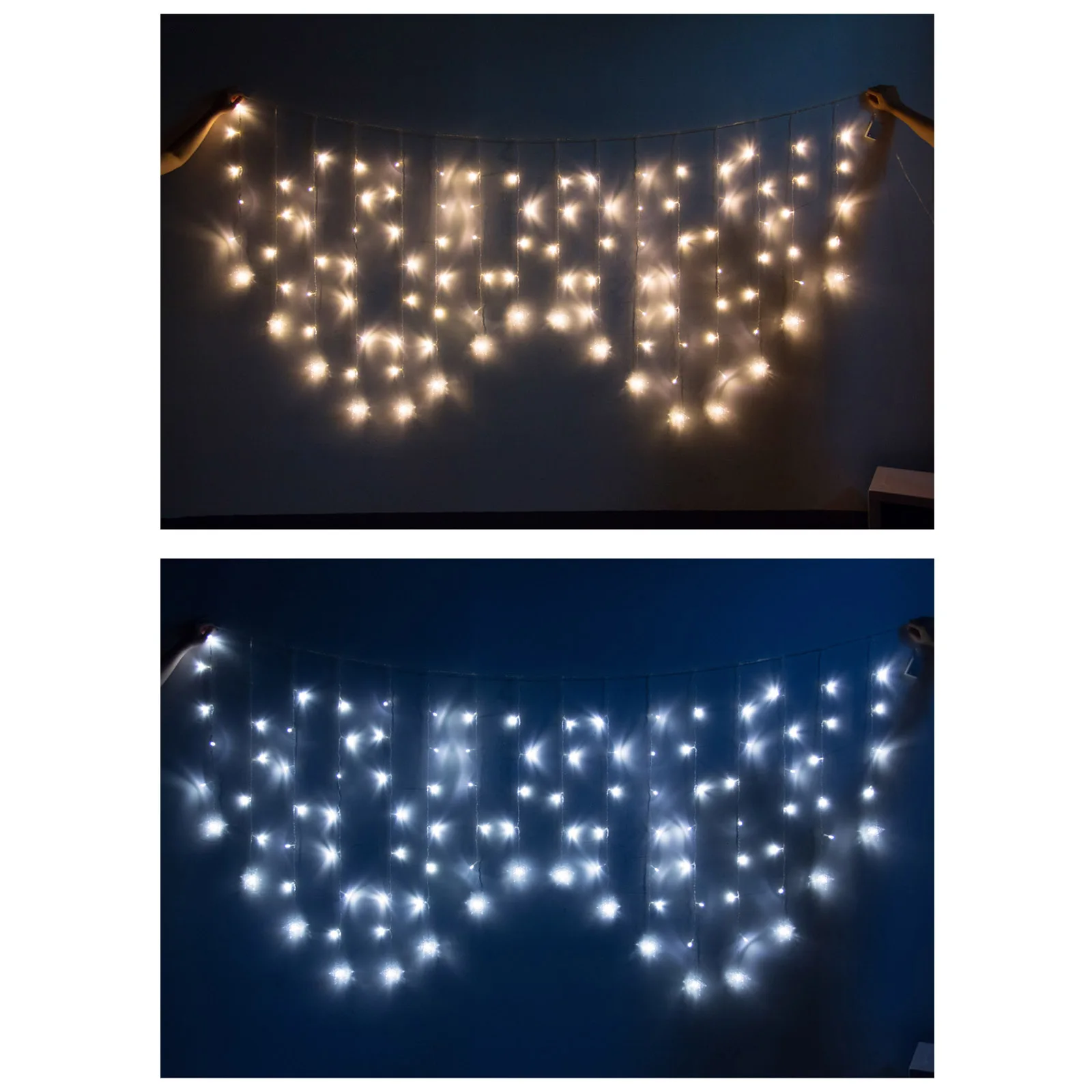 8 режимов 2*1 м 104 светодиодный наружный занавес лампа в форме снежинки сказочные