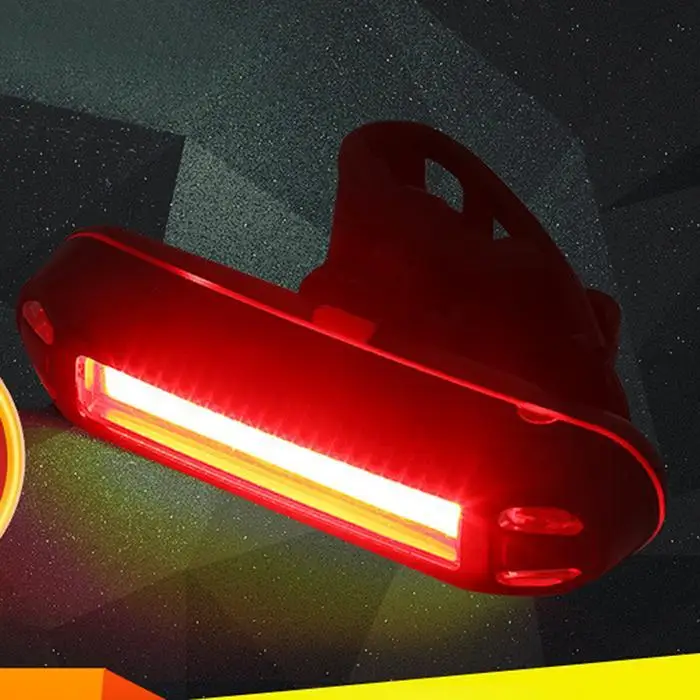 Ультра яркий задний фонарь для велосипеда USB Перезаряжаемый светодиодный