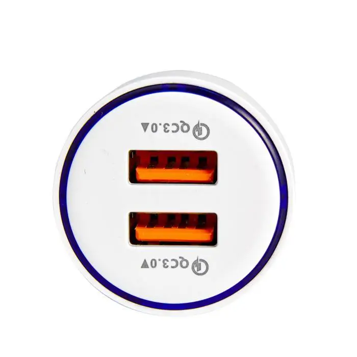Переходник USB Quick Charge 3 0 для зарядки в машине мобильных телефонов 3C стильный
