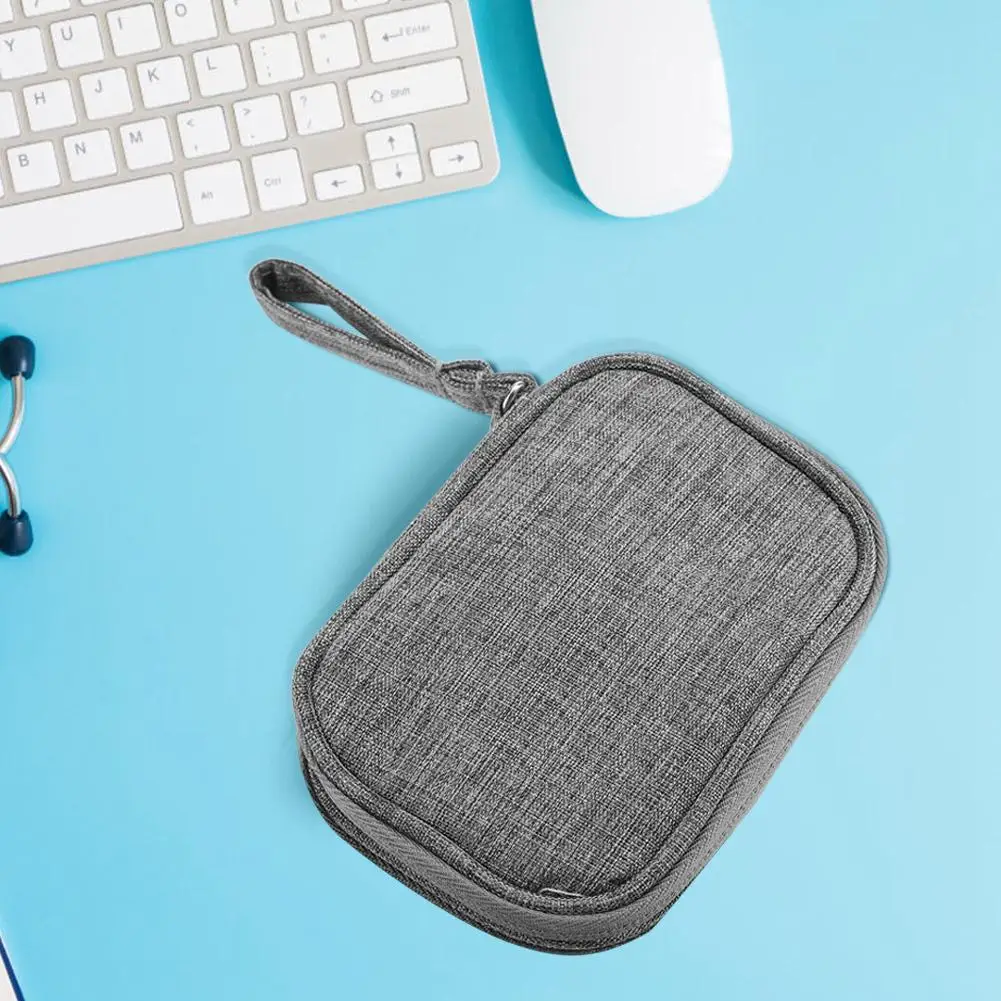 Zerodis Portable Digital Power Bank Storage Bag Data Cable U Disk Pouch Travel Pack | Дом и сад