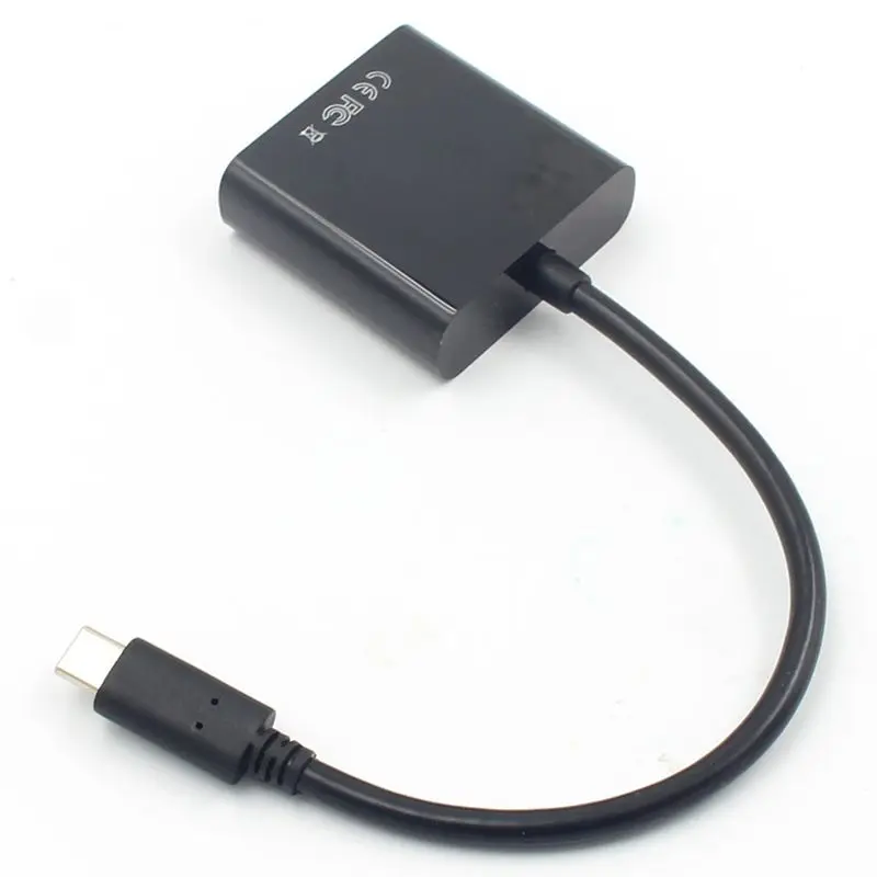 FULL USB3.1 Кабель адаптер типа C VGA USB переходник для передачи видео 1080P Macbook 12 дюймов| |