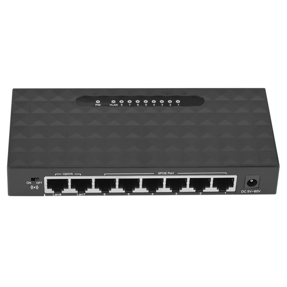Мини Lan Poe Ethernet сетевой настольный коммутатор 8 портов 10/100 Мбит/с быстрый интернет