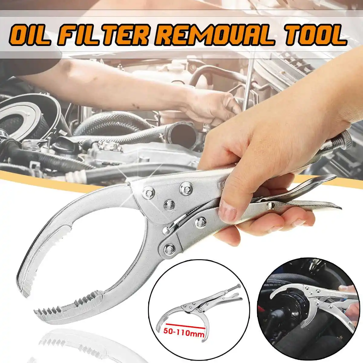 

Car Oil Filter Plier Remover Wrench Vice Locking Grip Vise Spanner Removal Tool Auto Repair Hand Tools
