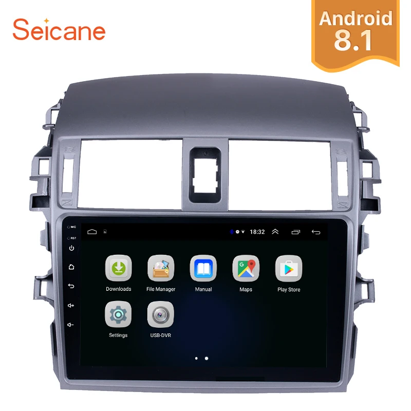 Автомагнитола Seicane мультимедийный плеер с сенсорным экраном 9 дюймов GPS Android 8 1 для