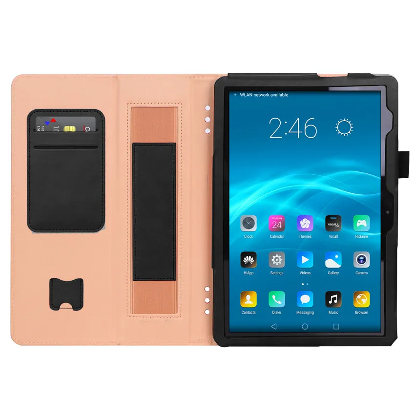 Чехол для Huawei MediaPad T5 10 AGS2 W09/L09/L03/W19 1 дюйма умный чехол планшета с ремешком на руку +