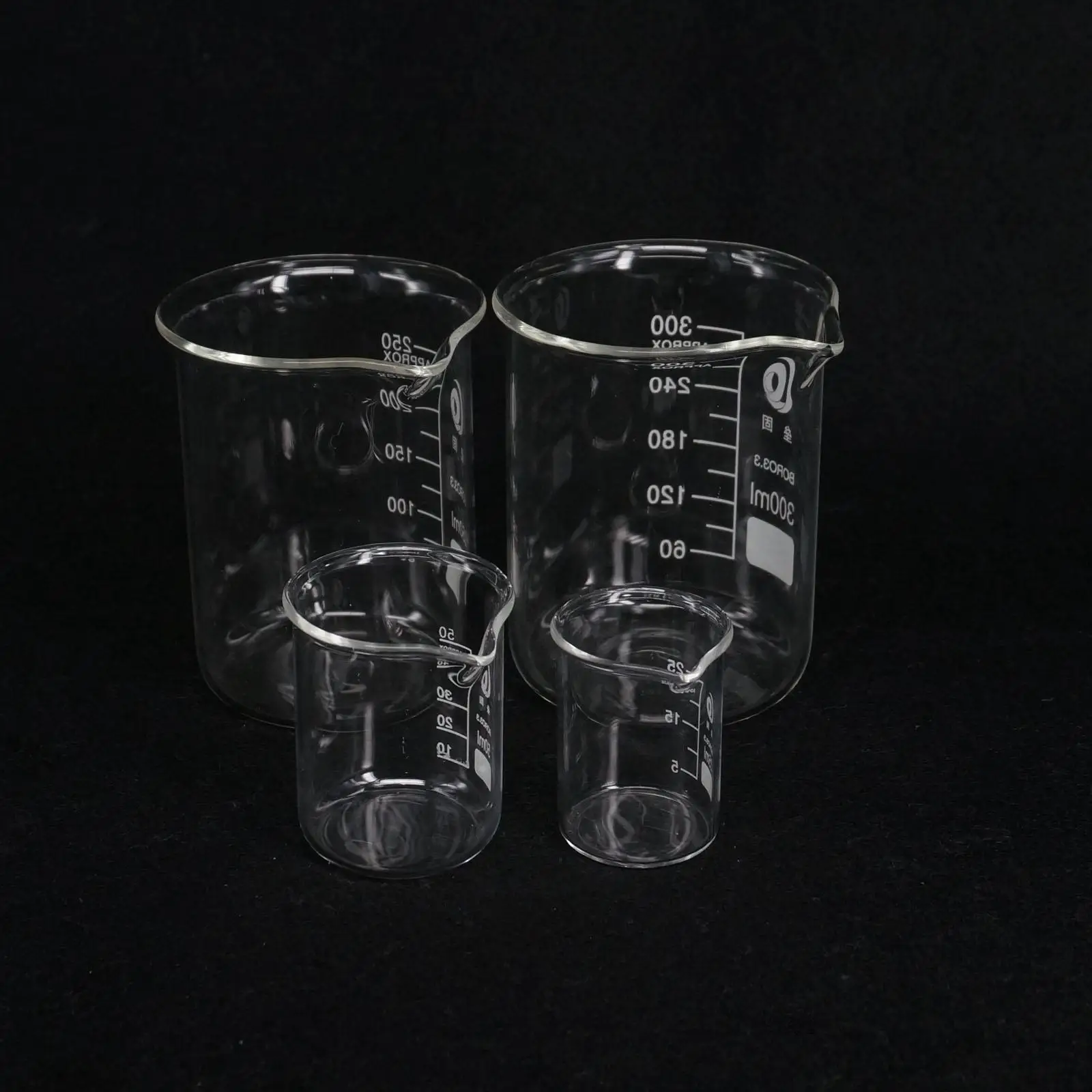 

25/50/100/150/200/250/300/400/500ml Low Form Beaker Chemistry Laboratory Borosilicate Glass Thickened