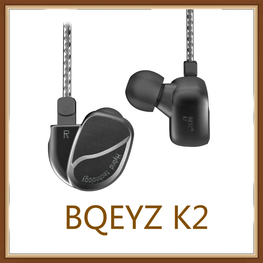 

BQEYZ K2 2DD+2BA Hybrid In Ear Earphones Earbud HIFI Bass DJ Monito Running Sport Earphone Earplug Headset Earbud With Mic