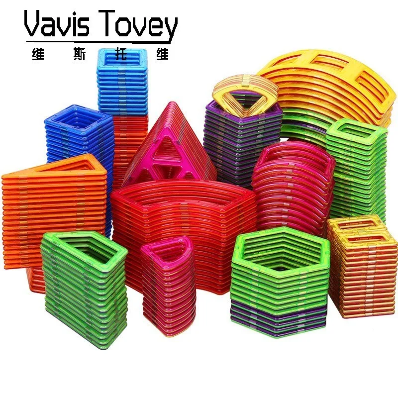 Большие блоки Diy 3d Магнитные строительные развивающие игрушки детский подарок