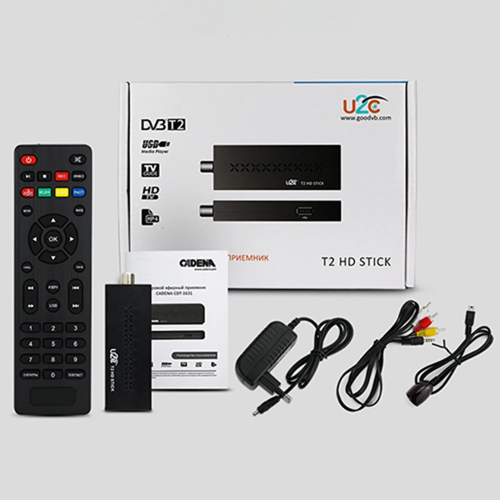 U2C DVB T2 ТВ приставка цифровой наземный приемник телеприставка H.264 MPEG4 HMI USB тюнер