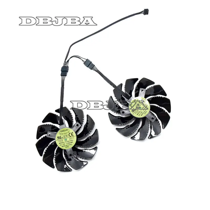 88 мм T129215SU 1 пара Вентилятор Охлаждения видеокарты для Gigabyte GeForce GTX 1050 Ti RX 480 470 570 580